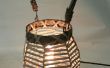 Upcycled Rattan-Edison-Lampe