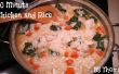 Huhn und Reis Suppe in 30 Minuten