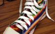Mexikanische Decke gepatcht und bestickt Converse High Top Sneaker