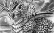 HNO und Dragon Bleistiftzeichnung