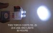 Niedrige Kosten-LED-Taschenlampe (es dauert 50 Stunden)