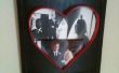 Herz-förmige Bilderrahmen aus Schrott - Valentines Geschenk