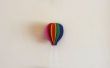 Heißluftballon Regenbogen Papier