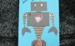 Roboter-Heartbeat-Valentine-Karte