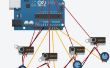Anfänger 123D Schaltung Arduino Steuerung Servos