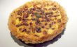 Balsamico-Knoblauch und Ziegenmilch Käse Tarte