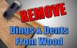 Holzbearbeitung-Hack - entfernen Dellen & Dellen aus Holz
