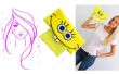 Wie erstelle ich Schaum Handwerk / SpongeBob Schwammkopf Gewebe Halter Tutorial für Kinder