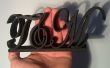 3D gedruckte Monogramm Kuchen Topper