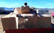 Karton M1 Abrams-Panzer auf Chevy Pickup!  Mit Pflug!   (nur Fotos) 