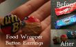 Süßigkeiten essen Wrapper Taste Ohrringe /