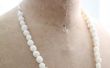 Einfach Faux Perle Halskette gemacht von Maisstärke Ton