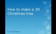 Wie erstelle ich einen Weihnachtsbaum 3D Papier