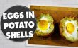 Eiern In der Schale der Kartoffel