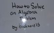 Wie eine Algebra-Problem zu lösen