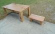 Scrapwood Tabelle & Hocker Set