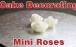 Einfache Kuchen dekorieren - Mini Fondant Rosen