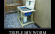 Dreifach-Bin Wurm Komposter - Vermicompost