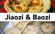 Baozi (Chinesisch gefüllte gedämpfte Brötchen) und Jiaozi (chinesische Knödel) von Grund auf neu