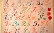 Handschrift-Tutorial - Alphabet in Farben