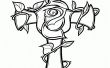 Hölzerne Blume Kreuz mit Dekupiersäge