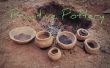 DIY-primitiven Keramik brennen
