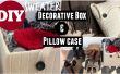 Dekorative Pullover Box & NO Nähen Kissenbezug aus alten Pullover