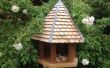 Sechseckiges Vogelhaus aus recyceltem Holz