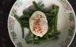 Pochiertes Ei mit Französisch Bohnen