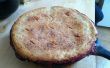 Gusseisen Pfirsich Himbeer Pie
