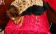 Schicke Cheetah in voller Länge Mantel mit Hut für Miniatur Hunde