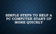 Einfache Schritte zur Hilfe einen PC Computer Start-up-schneller