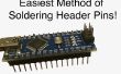 Arduino-Header Pins leicht Löten