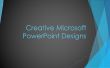 Kreative Microsoft PowerPoint-Designs. 