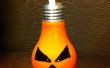 Jack-o-lantern light bulb