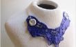 Upcycled Vintage Lace Shirt Kragen Halskette