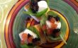 Beißen Größe Caprese mit Tomaten und Balsamico "Kaviar"