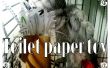 Recycling-Toilettenpapier Rollen in super einfach Papagei Spielzeug
