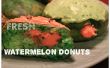 Frische Wassermelone Donuts