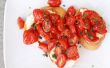 Gebratene Tomaten und Ricotta Crostini