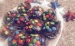 Fourth Of July Brownie Muffins mit M & M Topping