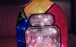 Stained Glass Bottle Lamp