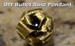 DIY-Brass Bullet Gehäuse Rose Anhänger