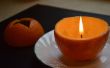 Wie erstelle ich eine Kerze von einer Orange