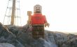 Riesen Holz Lego Mann (aus einem einzigen 2 x 4!) 
