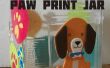 Paw Print Dog Treat Jar