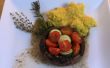 Gebackene Portobello Mushroom & Herbed Polenta - vegane & Gluten frei