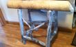 Reycycled natürliche Biber gekaut rustikalen Holztisch, der einzige in der Welt