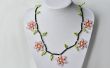 Anweisungen wie man billig machen Blumen Samen Perlen Halskette für Mädchen