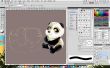 Zeichnung ein Panda (PSD Stufen)